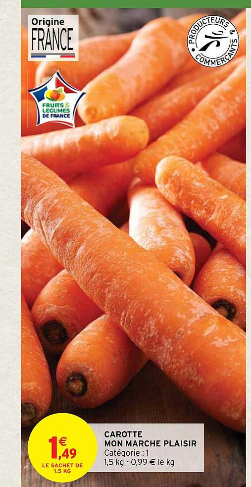 carotte mon marché plaisir