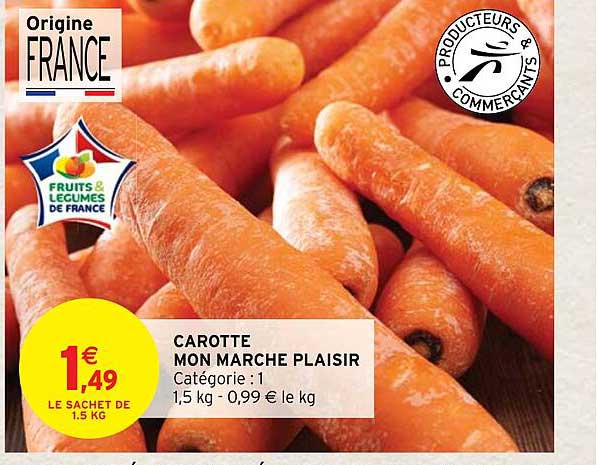 carotte mon marché plaisir