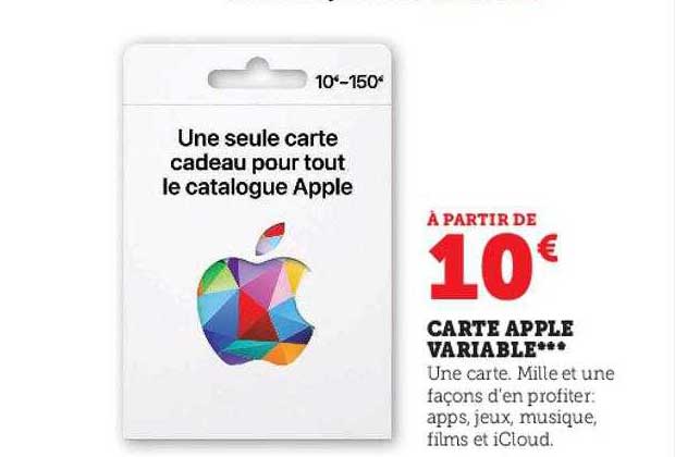 carte apple variable