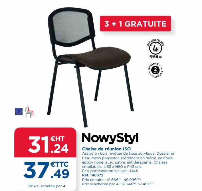 chaise de réunion iso nowyStyl