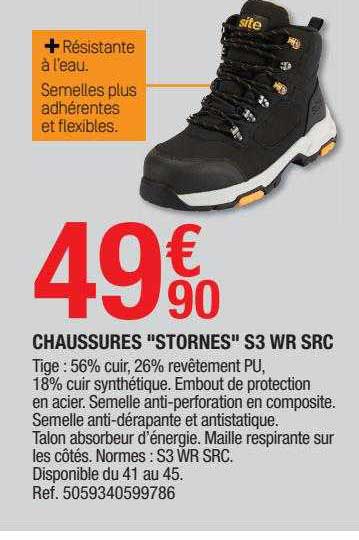chaussures "stornes" s3 wr src