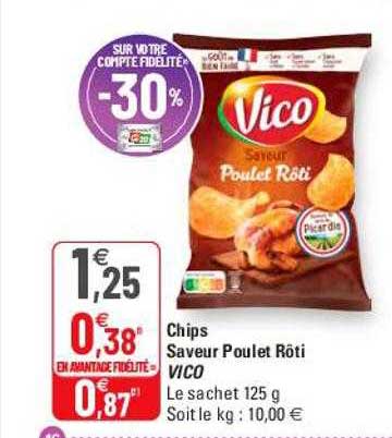 Chips Saveur Poulet Rôti Vico