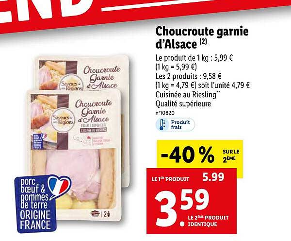 Choucroute Garnie D'alsace