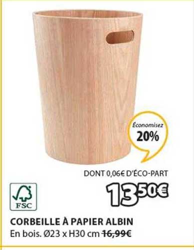 corbeille à papier albin