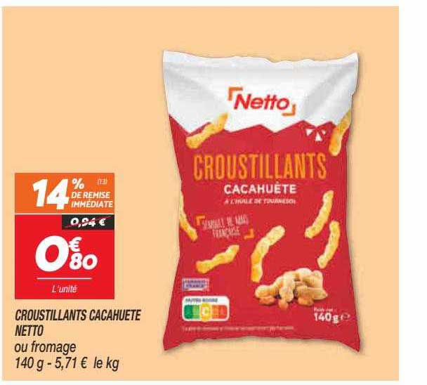 Croustillants Cacahuète Netto
