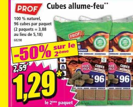 cubes allume-feu prof