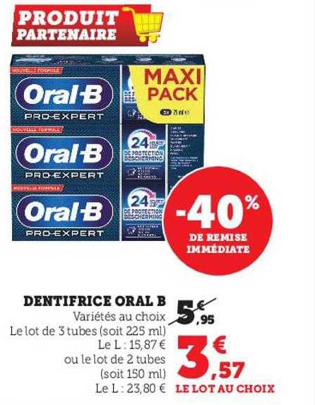 dentifrice oral b