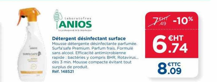 Détergent Désinfectant Surface Anios