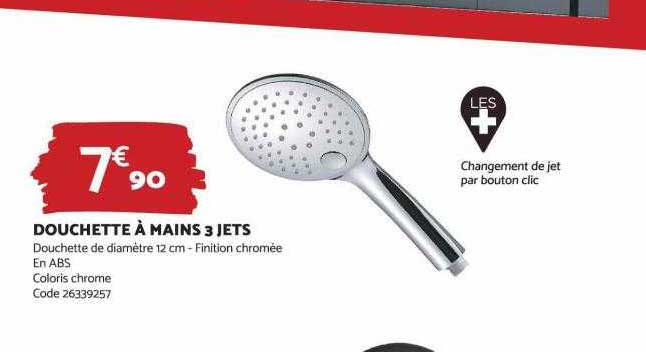 Douchette à Mains 3 Jets