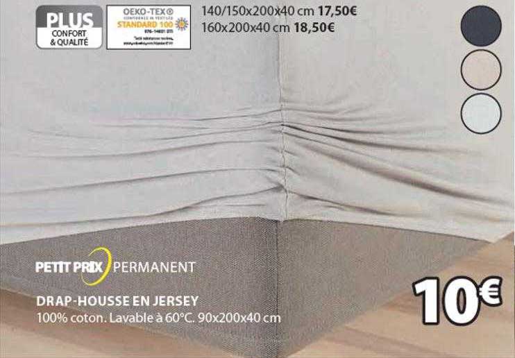 drap-housse en jersey