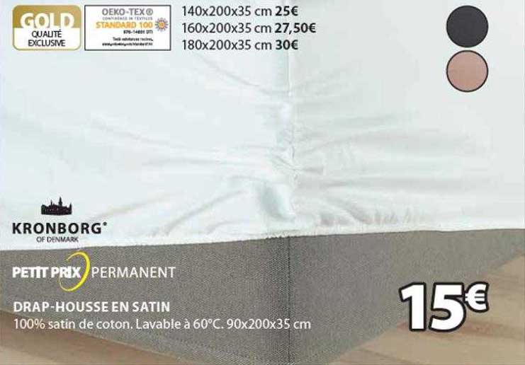 drap-housse en satin