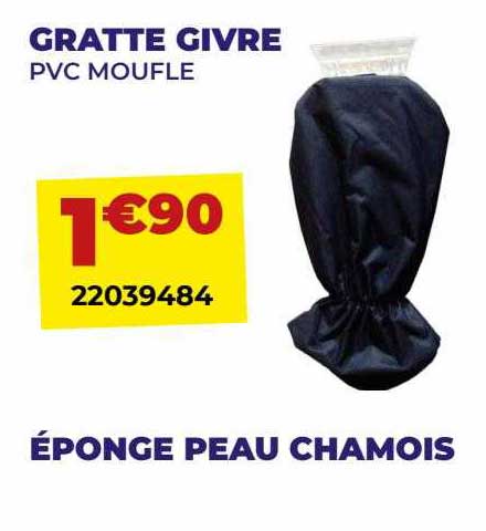 gratte givre , éponge peau chamois