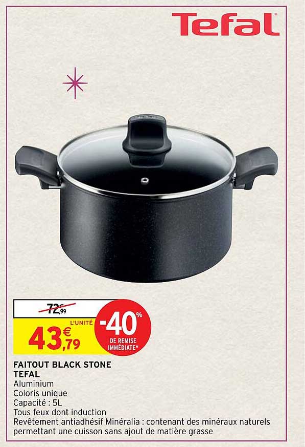 Faitout Black Stone Tefal