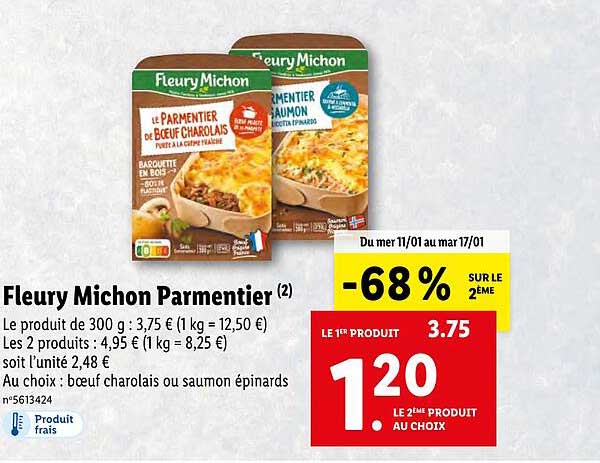 fleury michon parmentier