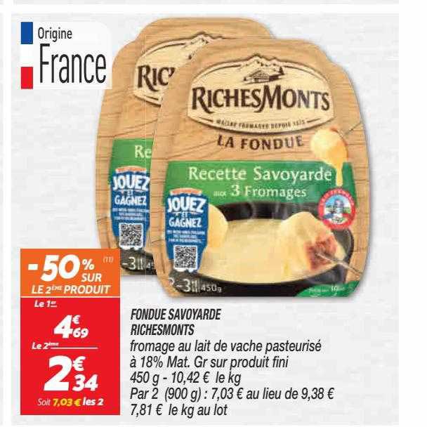 fondue savoyarde richesMonts