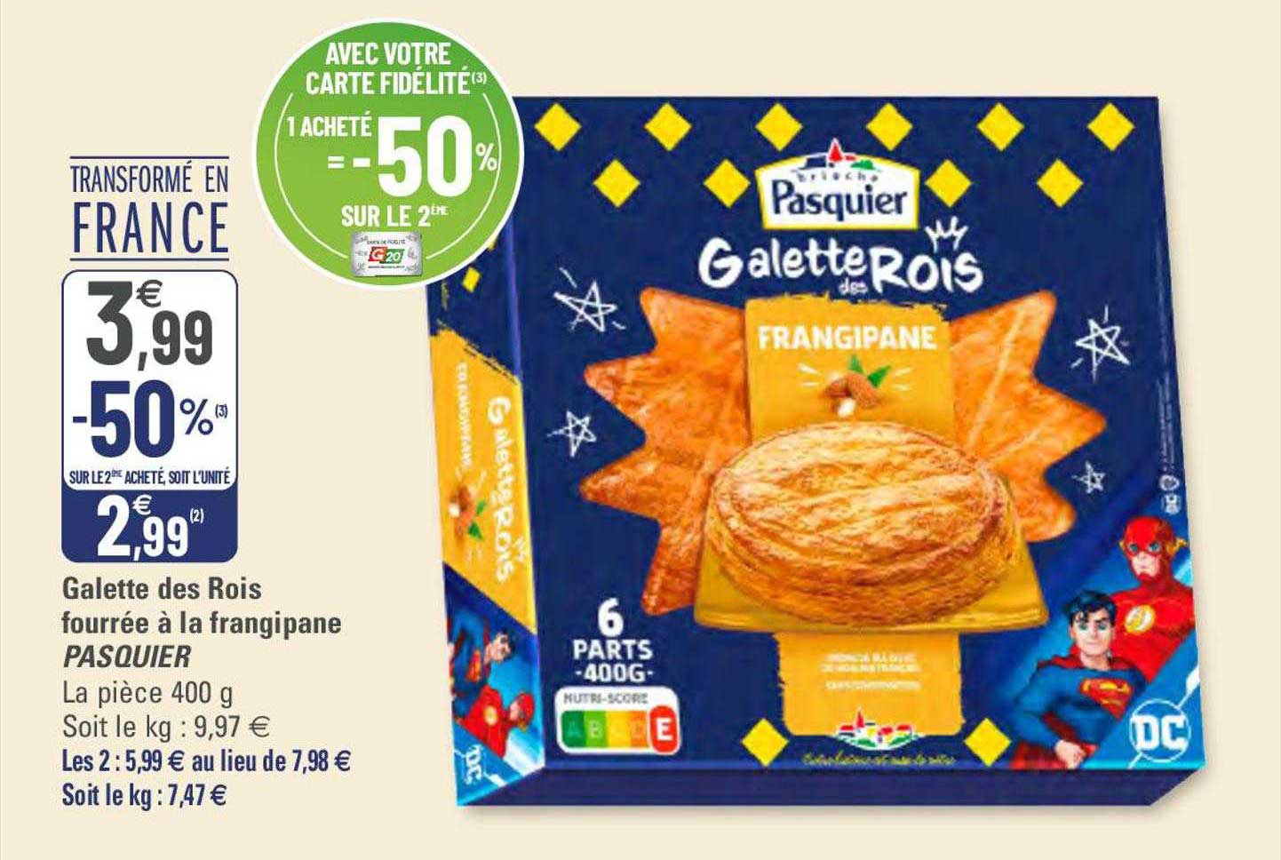 galette de rois fourrée à la frangipane pasquier