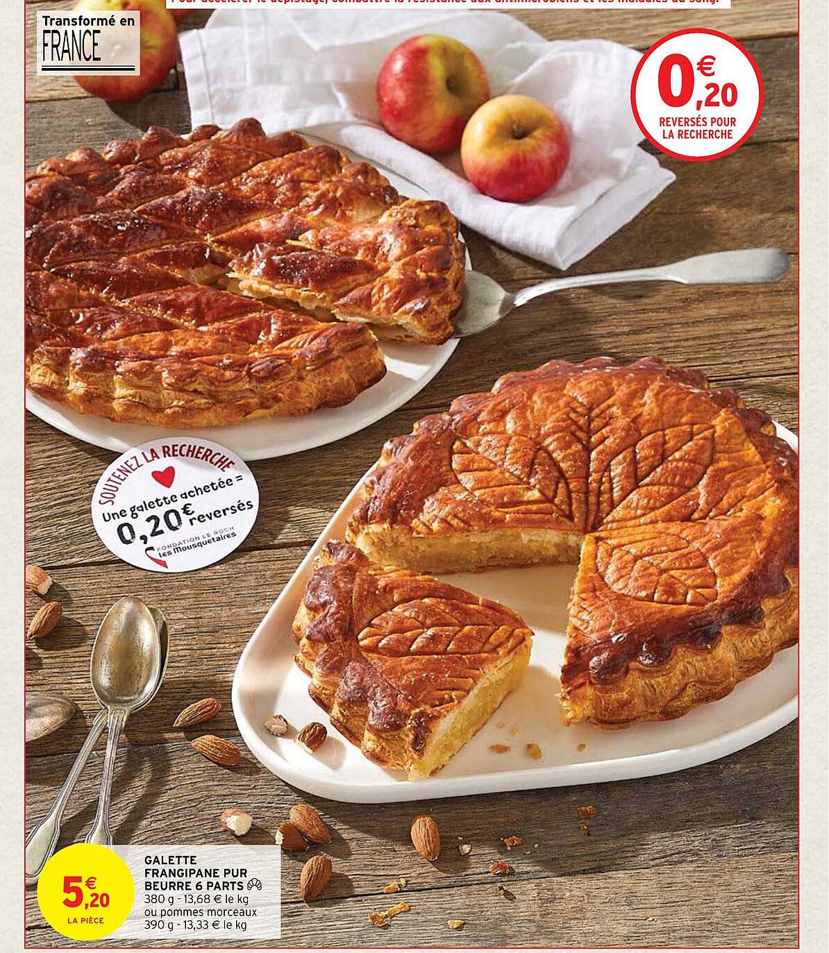 galette frangipane pur beurre 6 parts