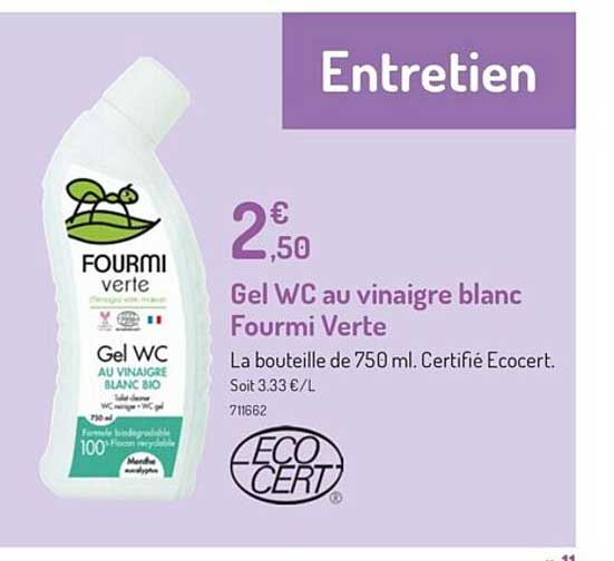 Gel Wc Au Vinaigre Blanc Fourmi Verte