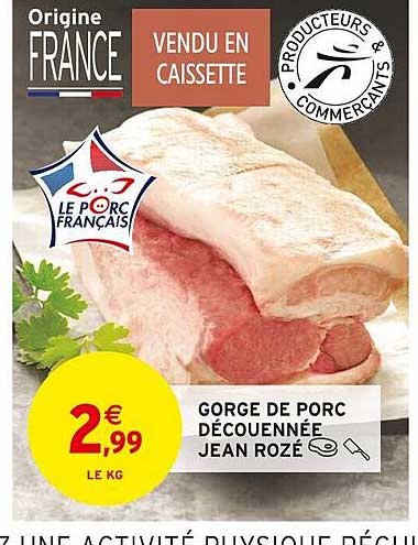 gorge de porc découennée jean rozé