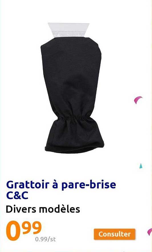 grattoir à pare-brise c&c