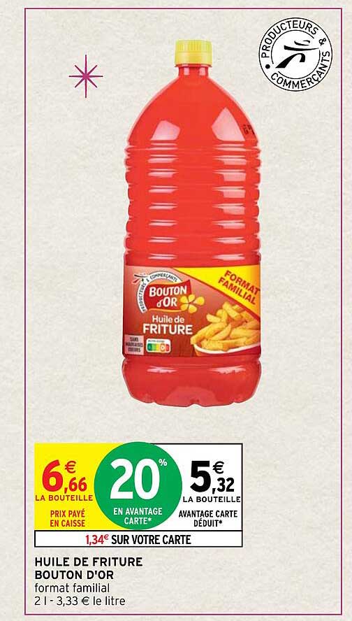 Huile De Friture Bouton D'or