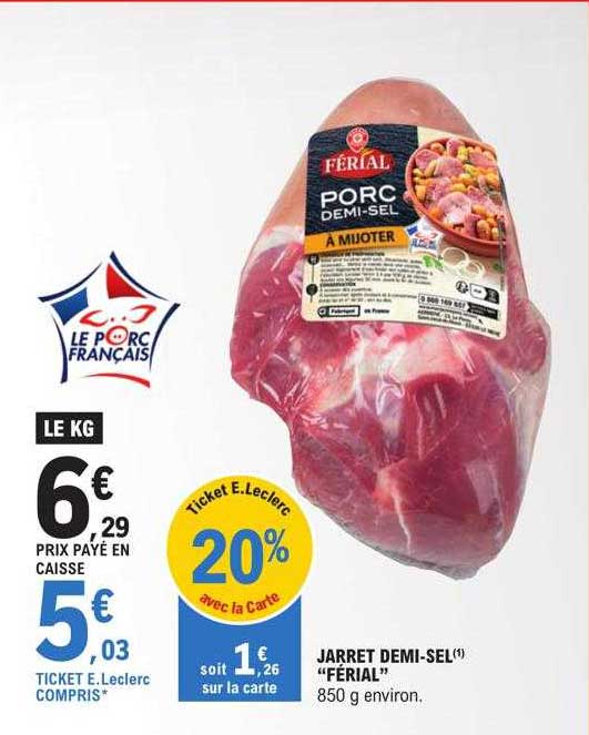 jarret demi-sel férial