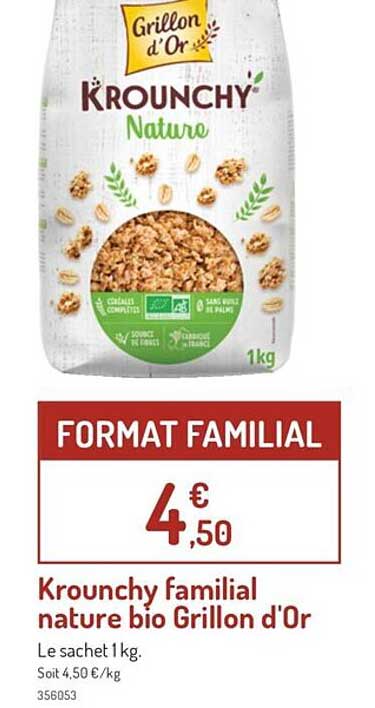 krounchy familial nature bio grillon d'or