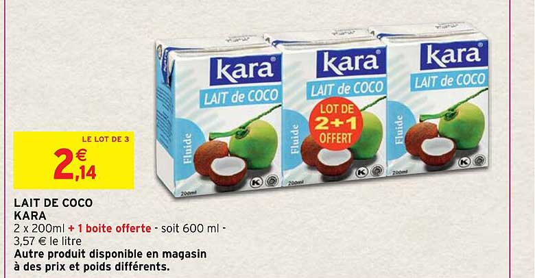 Lait De Coco Kara
