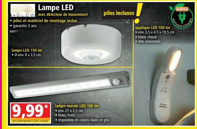 Lampe Led Avec Détecteur De Mouvement I-glow