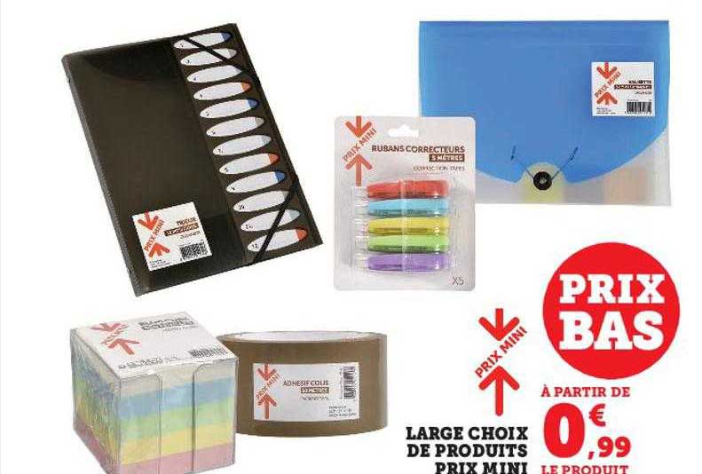 large choix de produits prix mini