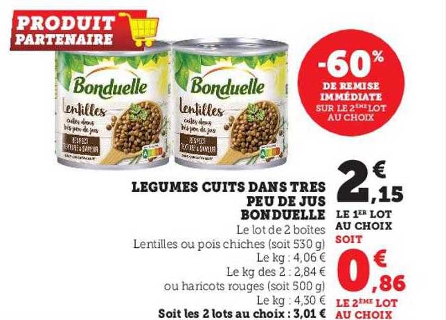 légumes cuits dans très peu de jus bonduelle