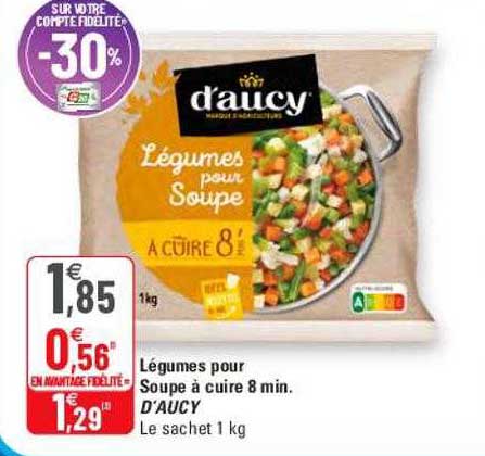 légumes pour soupe à cuire 8 min d'aucy