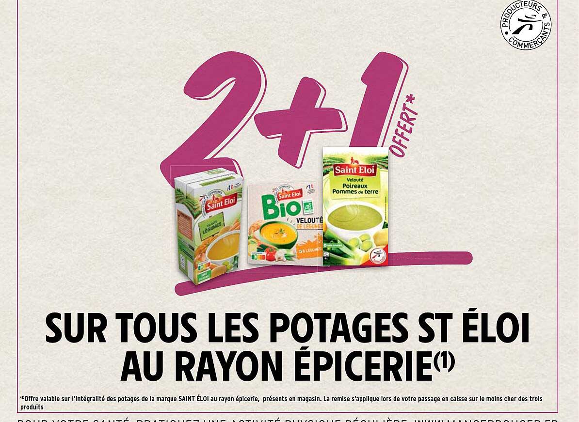 les potages st éloi au rayon épicerie