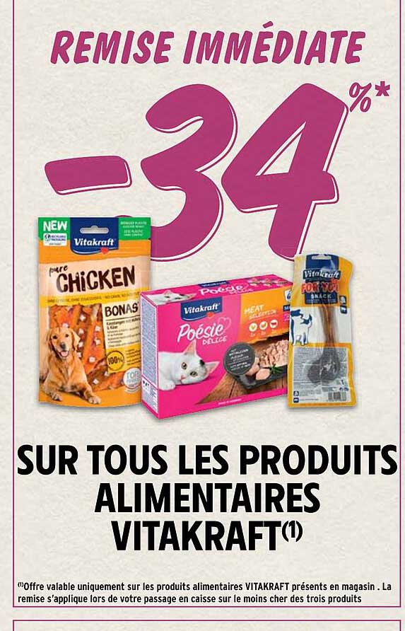 les produits alimentaires vitakraft