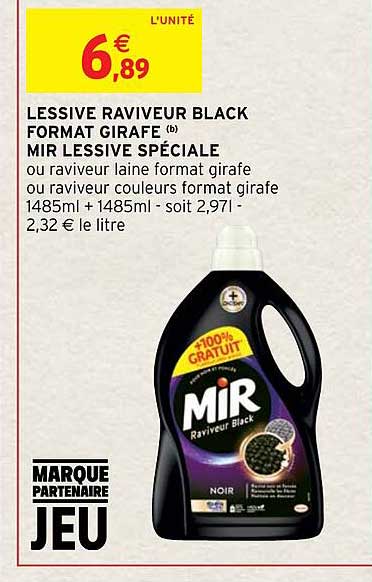 lessive raviveur black format girafe mir lessive spéciale