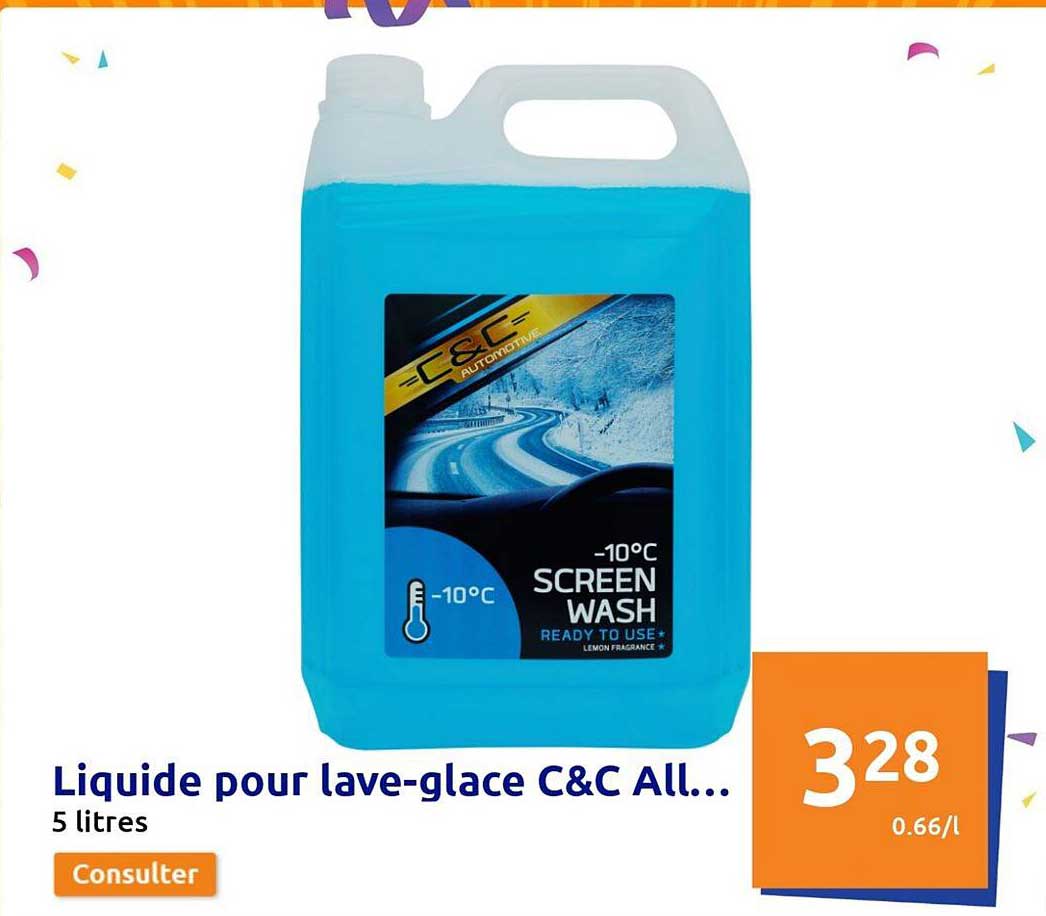 liquide pour lave-glace c&c all...