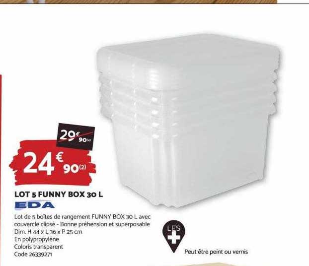 lot 2 funny box 30 l eda