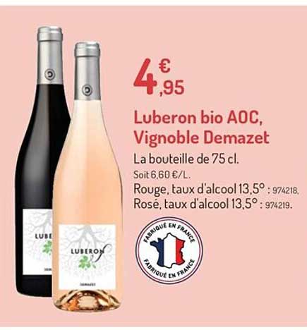 Luberon Bio Aoc Vignoble Demazet
