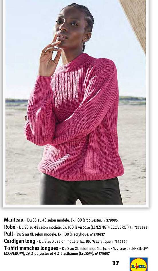 manteau, robe, pull, cardigan long, t-shirt manches longues