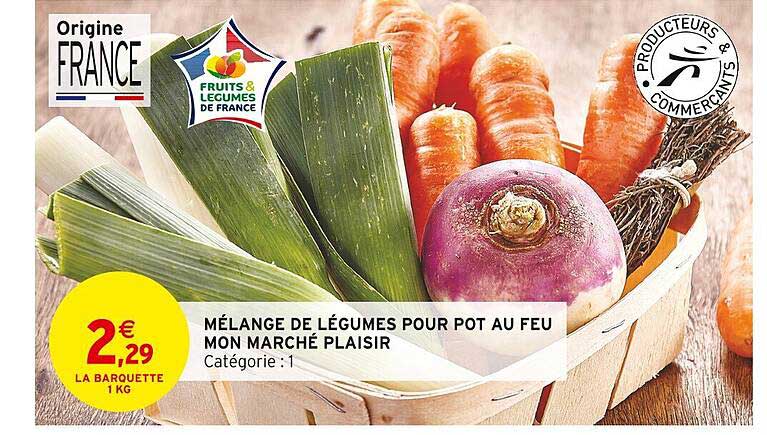 mélange de légumes pour pot au feu mon marché plaisir