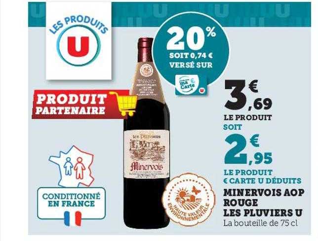 Minervois Aop Rouge Les Pluvers U