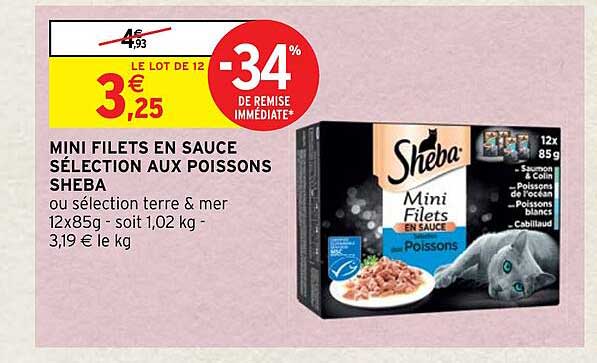 Mini Filets En Sauce Sélection Aux Poissons Sheba