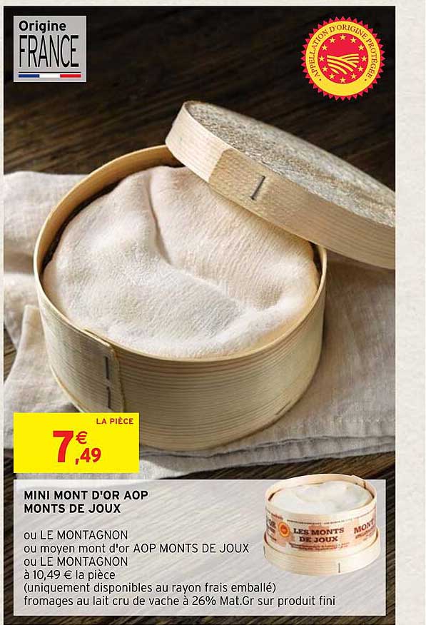 mini mont d'or aop monts de joux