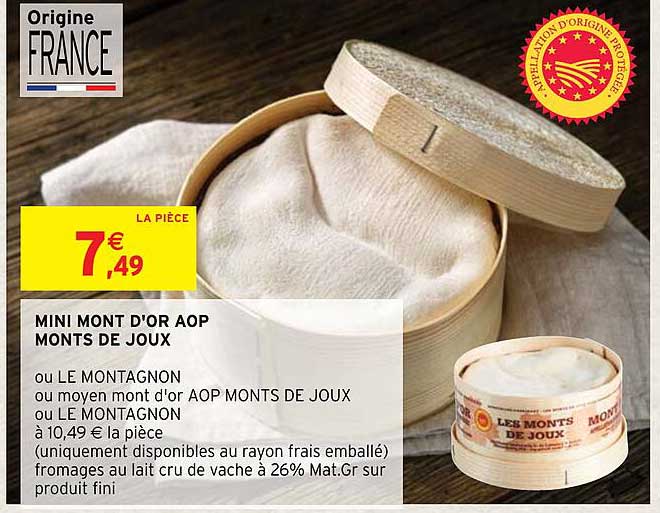 mini mont d'or aop monts de joux