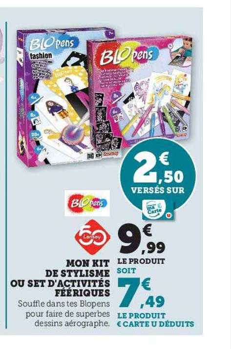 Mon Kit De Stylisme Ou Set D'activités Féériques Blopens
