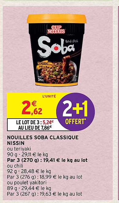 nouilles soba classique nissin