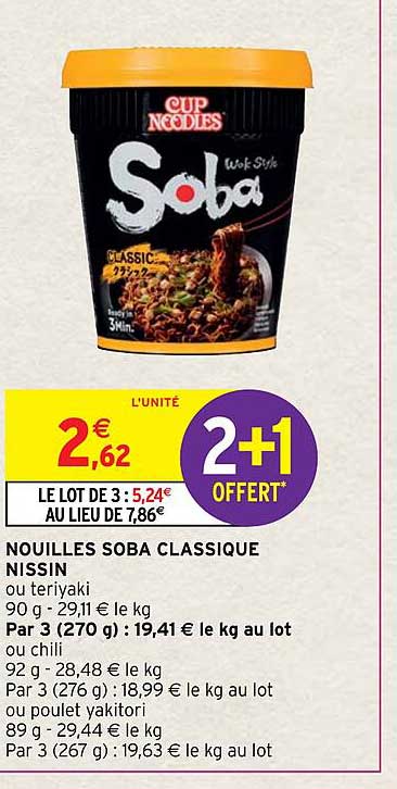 nouilles soba classique nissin