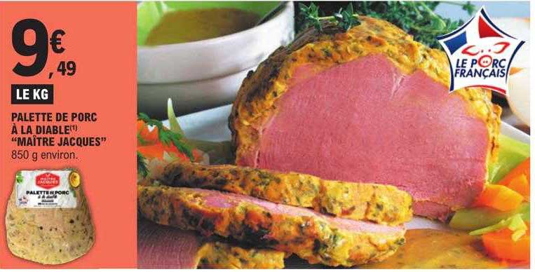 palette de porc à la diable "maître jacques"