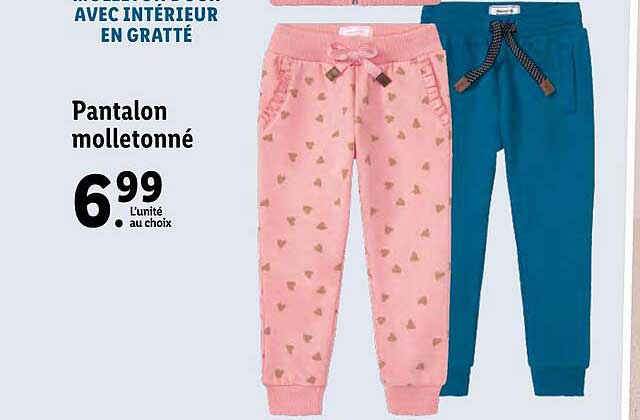 pantalon molletonnée