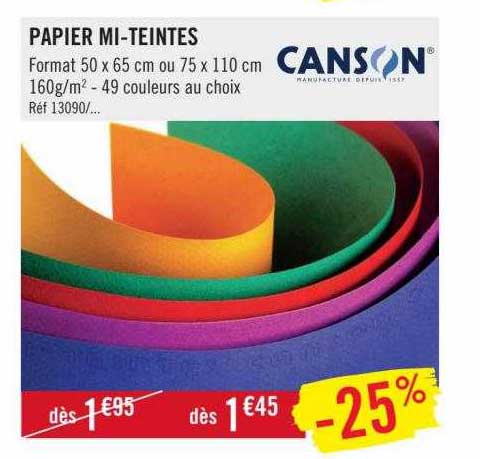 papier mi-teintes canson